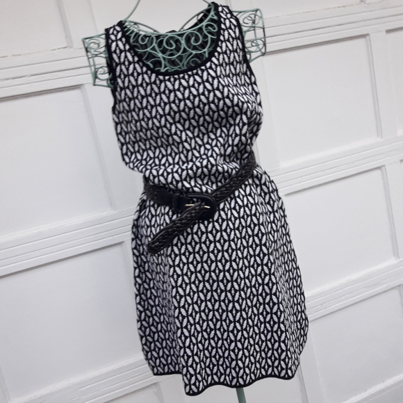 Sweater Dress Long Tank Top Knit Sweater Print - Picture 4 of 16